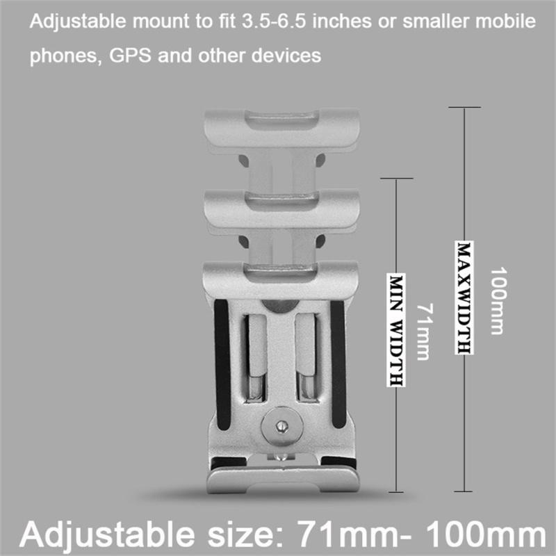 Металлический держатель для телефона для мотоцикла и велосипеда, противоскользящий кронштейн из алюминиевого сплава, GPS-зажим, универсальный вращающийся