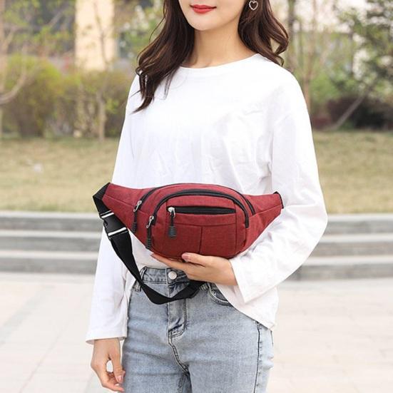 Мужская поясная сумка для телефона, устойчивая к брызгам, эластичный регулируемый поясной ремень, несколько отделений, застежка-молния, для активного отдыха, бега, велоспорта