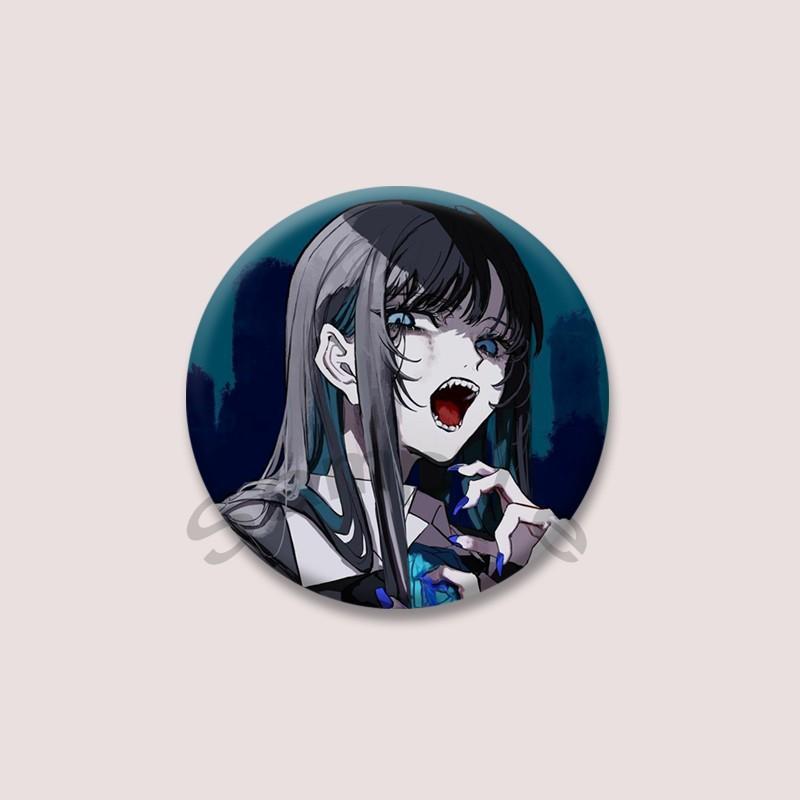 Ado Kyogen X Uta Soft Button Brooch Lapel Pins Cartoon Idol Badge Bag Clothes Decor Accessories Fans Collect Jewelry Gifts