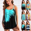 Popular High Quality Women's Summer Swimwear Loose Needle Tankini Top Shorts Two Piece Beach Swimwear S-6XL