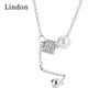 Lindon женское ожерелье кулон медный сплав циркон для женщин свадебная вечеринка модный подарок