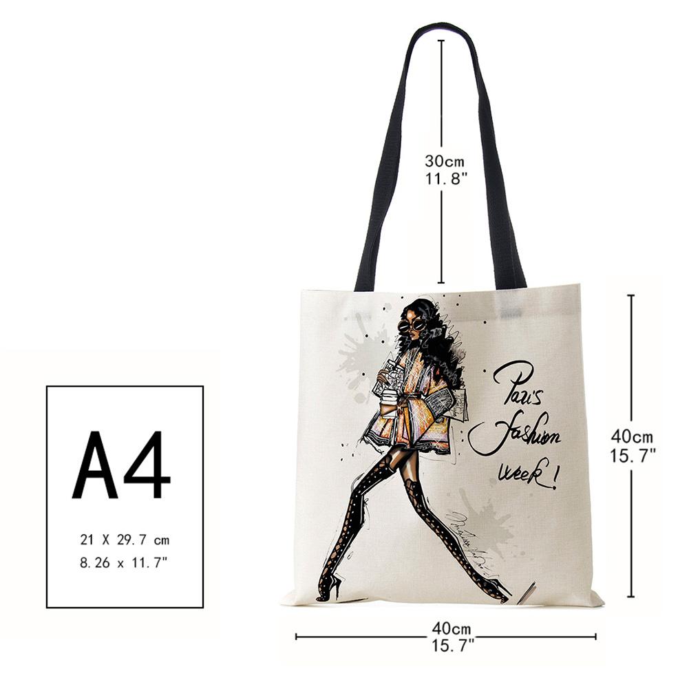 Модная женская сумка-тоут с принтом для девочек, многоразовые сумки для покупок, складные дорожные школьные пляжные сумки