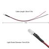 20PCS 5mm Prewired LED Diodes 5‑12V LED Light Diodes Bright Mini LED Diodes  DIY Projects