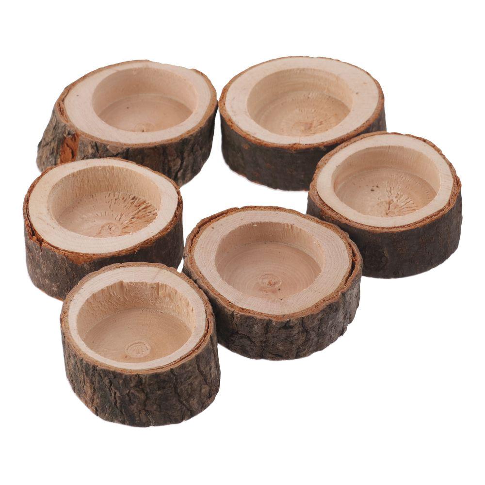 Wood Wooden Tealight Wood Branch Party Decor Wooden Tea Candle Holders Candle Holders