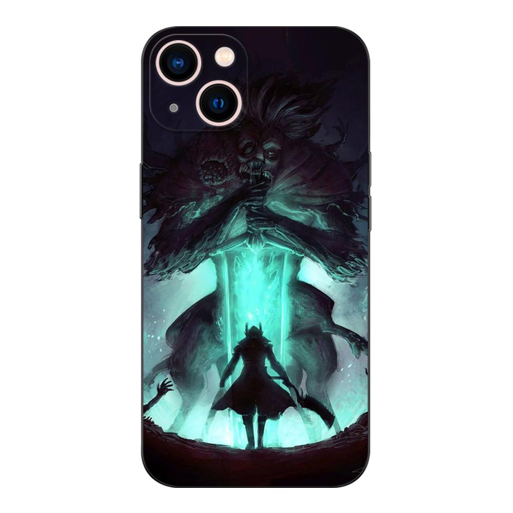 Черный чехол из ТПУ для Samsung Galaxy F23 M12 M22 M23 M32 4G M52 5G M30S M21 A04s bloodborne кровавая луна искусство