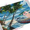 5D полная квадратная алмазная живопись Приморский комплект со стразами комплект для алмазной вышивки пейзаж кокосовая пальма ремесло настенное искусство