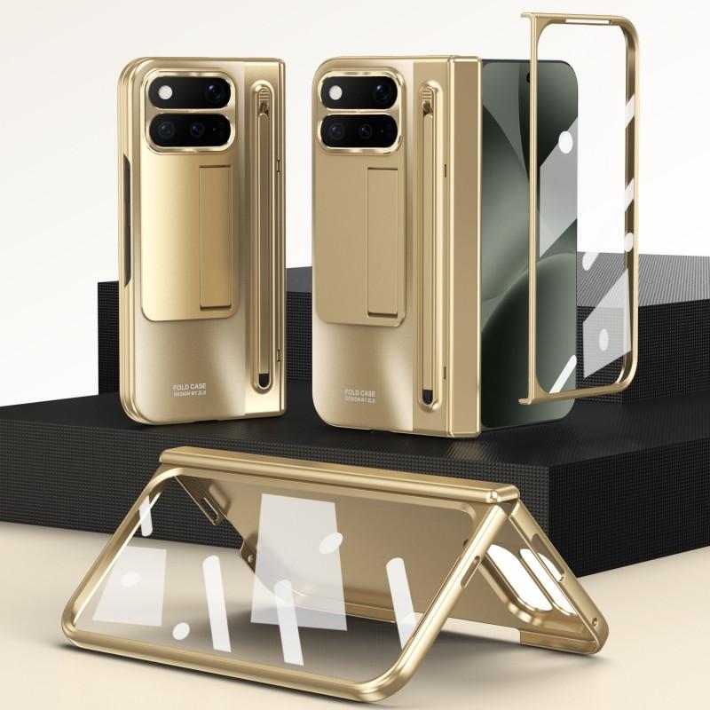 Foldable Phone Case Google Pixel 11 Pro 10 9 With Electroplated Hinge Full-Body Shockproof Protection
