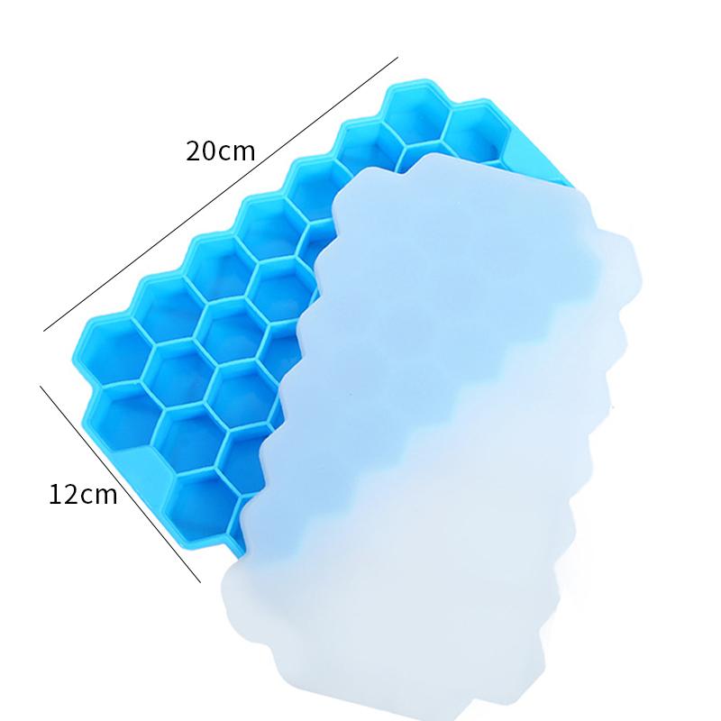 37 решеток, лоток для кубиков льда, сотовые формы для кубиков льда, силиконовые формы для льда для сока, виски, коктейля, льдогенератор, удобная форма для чистого льда