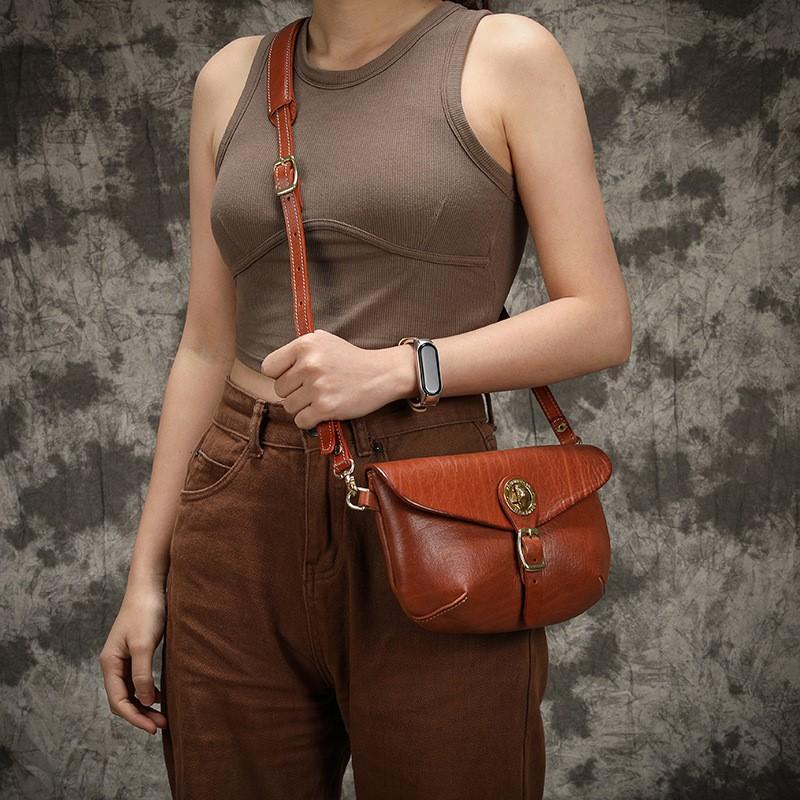 Johnature Сумка-седло из натуральной кожи в стиле ретро, ​​женские сумки из натуральной кожи, простые натуральные коровьи кожи на плечо и; Крестообразные сумочки