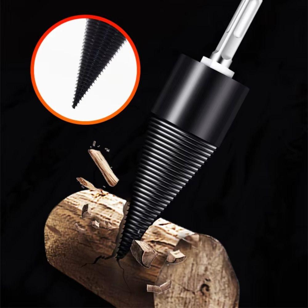 Round Shank Firewood Splitter Drill Bit Hexagonal Shank Electric Drill Accessories Drilling