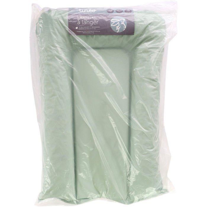 Matelas à langer - TINEO - FLOCONS - PVC - Bleu vert
