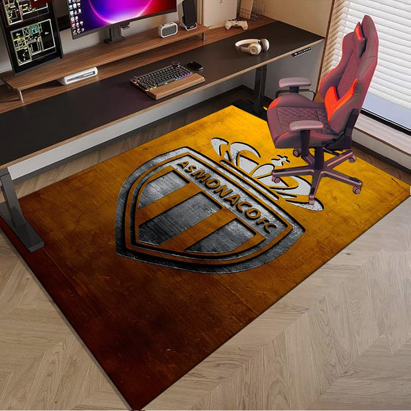Monaco Football club Printed Area Rug for Office, Chair Rug, Decorative Carpet Floor Mat, Large Size Fan gifts Christmas gifts