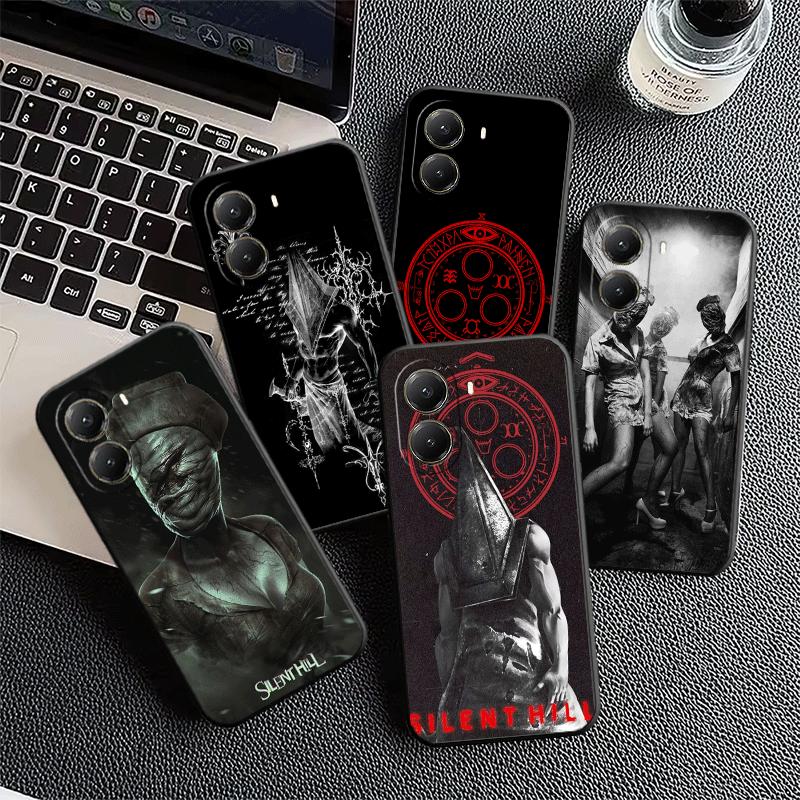 Silent Hill Horror Theme Soft Phone Case for Xiaomi Poco X5 X6 X7 X8 Pro Max X3 F7 F8 Ultra M8 M7 M6 M5 Redmi 15 15C 14C 13C 12C