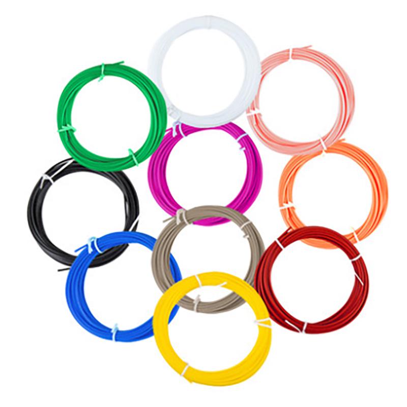 PLA-нить для 3D-ручки, 20 смешанных цветов, 1,75 мм