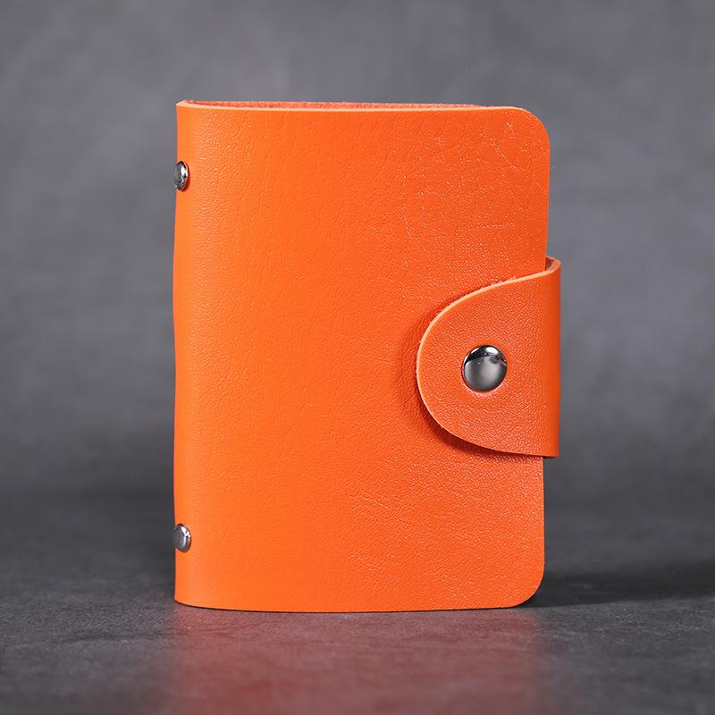 PU Leather Function 24 Bits Card Case Business Card Holder Men Women Credit Passport Card Bag ID Passport Card Wallets KTY