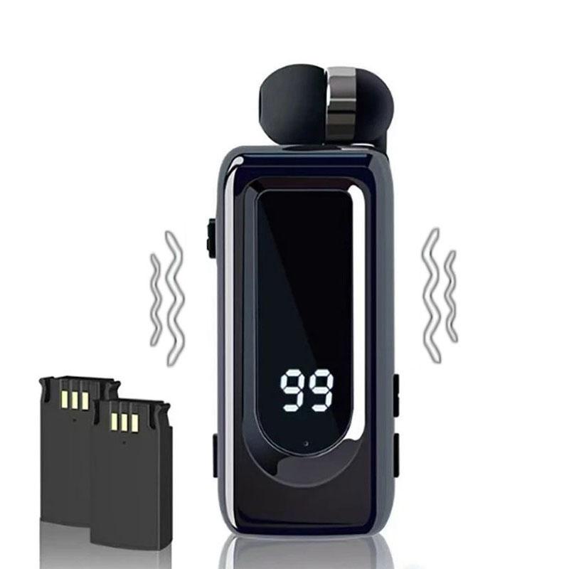 Бизнес Bluetooth-наушники с 2 сменными аккумуляторами, шумоподавлением, HD-вызовом, вибрационным оповещением