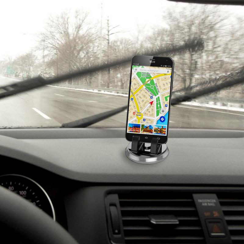 360 Rotating Car Phone Holder Multifunctional Silicone Air Vent Clip Mount Mobile Phone Holder Cell Phone Stand And Use