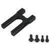 Center Differential Mount Aluminum Alloy Black Rustproof High Performance for ARRMA RC Cars