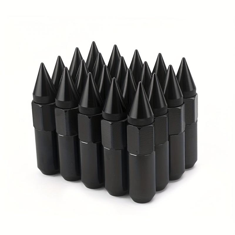 20Pcs M12X1.25 Spiked Aluminium 60MM Extended Tuner Wheels Rims Lug Nuts Racing
