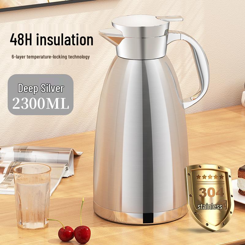 Stainless Steel Insulated Water Kettle - 316 Large Capacity Thermos Flask for Hot Water & Tea.