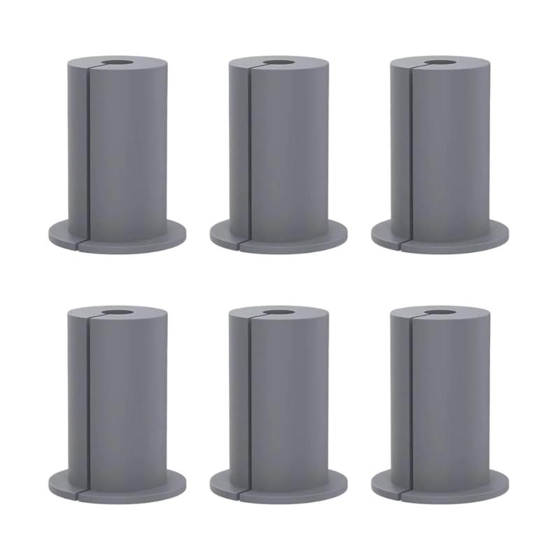 6Pcs Rubber Cable Routing Kits Protective Sleeve Furniture Wall Hole Bushing Wall Grommets for Cables Easy To Use