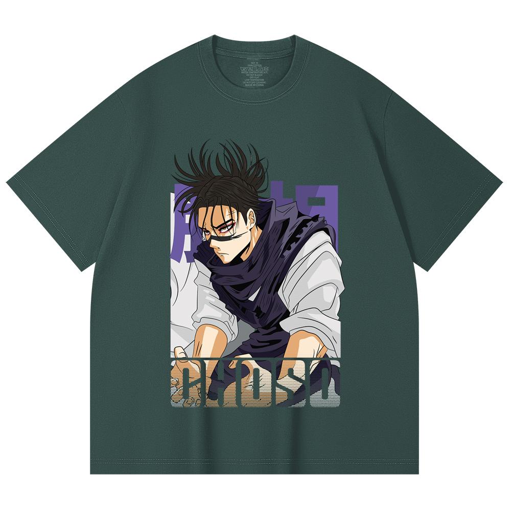 230 Gsm 100% Cotton Jujutsu Kaisen V29 Choso Print Unisex Heavy Cotton T Shirt