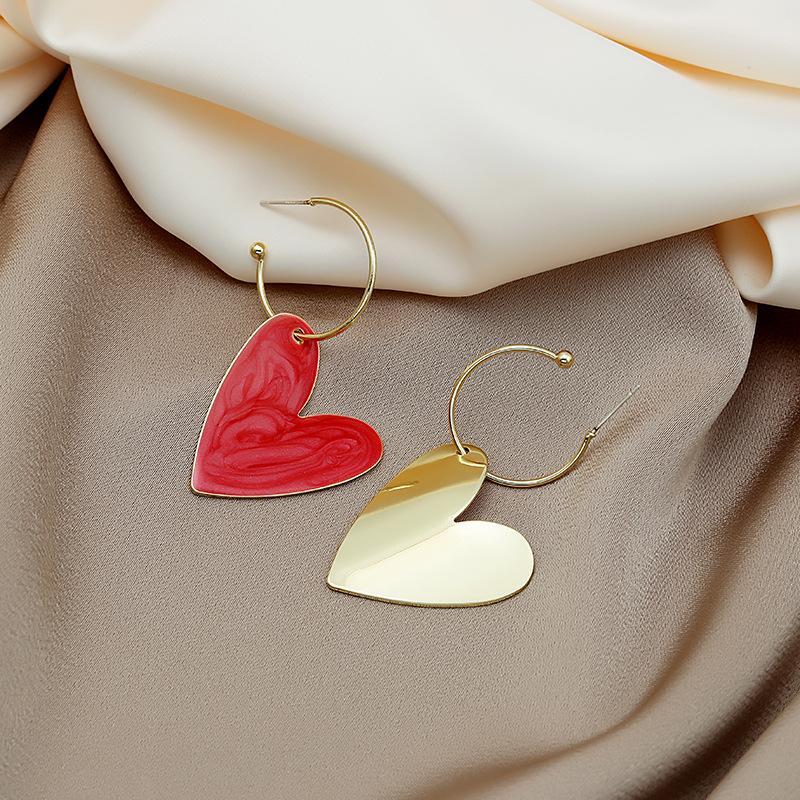 Colorful Candy Heart Earrings for Summer Style, Unique Design Cute Earrings