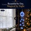 Decorative Hanging Ornaments for Tree LED Christmas Ornament, Icy Glow Sparkling Snowflake Cascade Decoration, Durable Plastic Baubles Winter Lighted