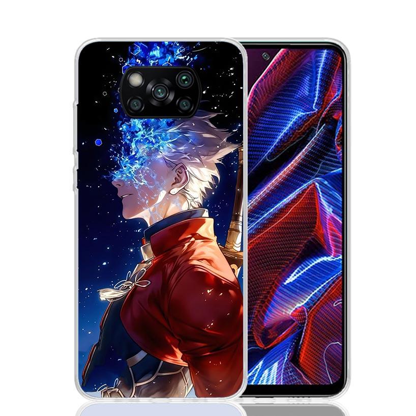 Чехол для телефона Fate Zero Stay Night Archer для Xiaomi Poco X7 X6 X5 Pro F7 Ultra Redmi 15C 15 13 13C 12 12C 10 10A 10C 9 9A 9C 9T Co
