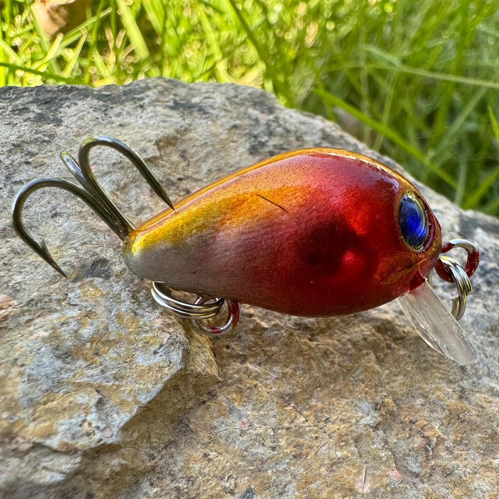 Рыболовные приманки Crankbait, жесткие приманки для окуня, поверхностные приманки для панфиша/краппи, крючки, искусственные приманки, 8 предметов, мини-рыболовные снасти