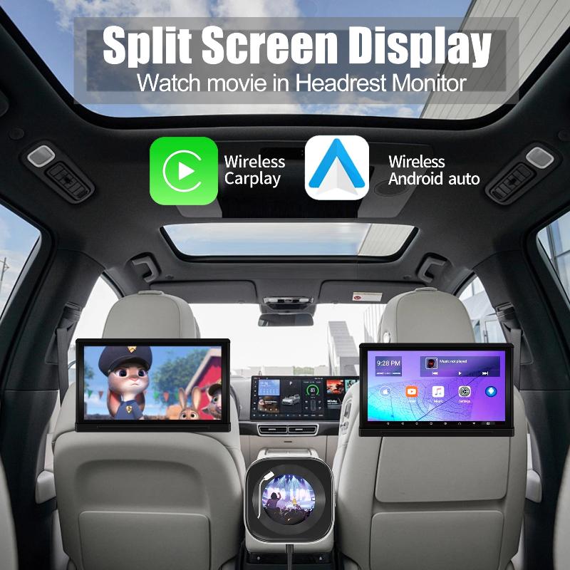 Проводной к Беспроводному Конвертер CarPlay, Адаптер Системы Умного Подключения и Развлечений для Автомобиля, Модернизированный Зажим для Освежителя Воздуха