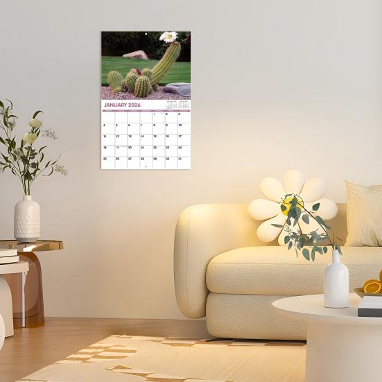 Funny 2026 Wall Calendar Jan. 2026 - Dec. 2026 12 Monthly Planner White Elephant Gag Gifts for Home Office Decoration