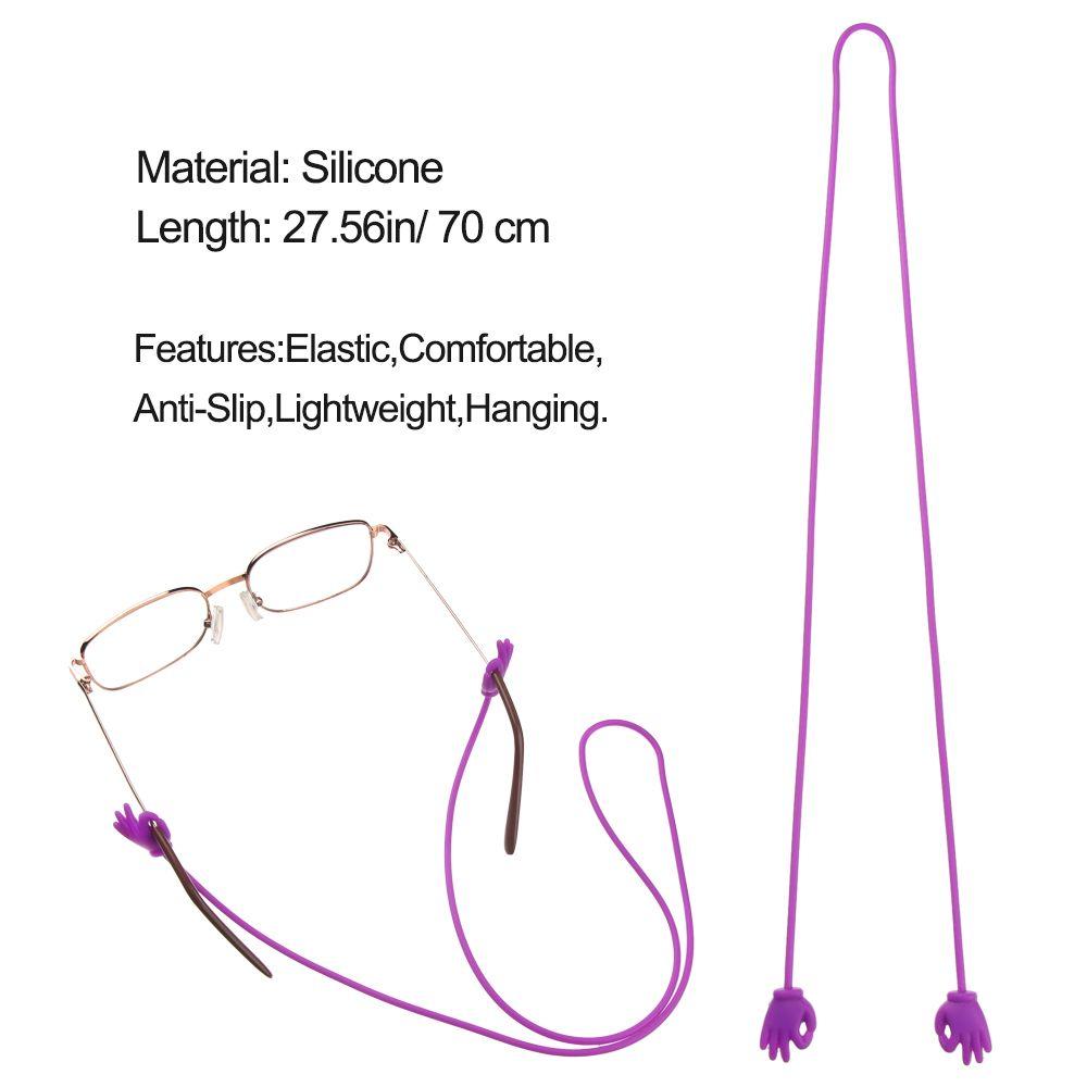 Men Women Sports Silicone Glasses Chain Neck Cord Eyewear Lanyard Glasses Strap Eyeglasses Rope