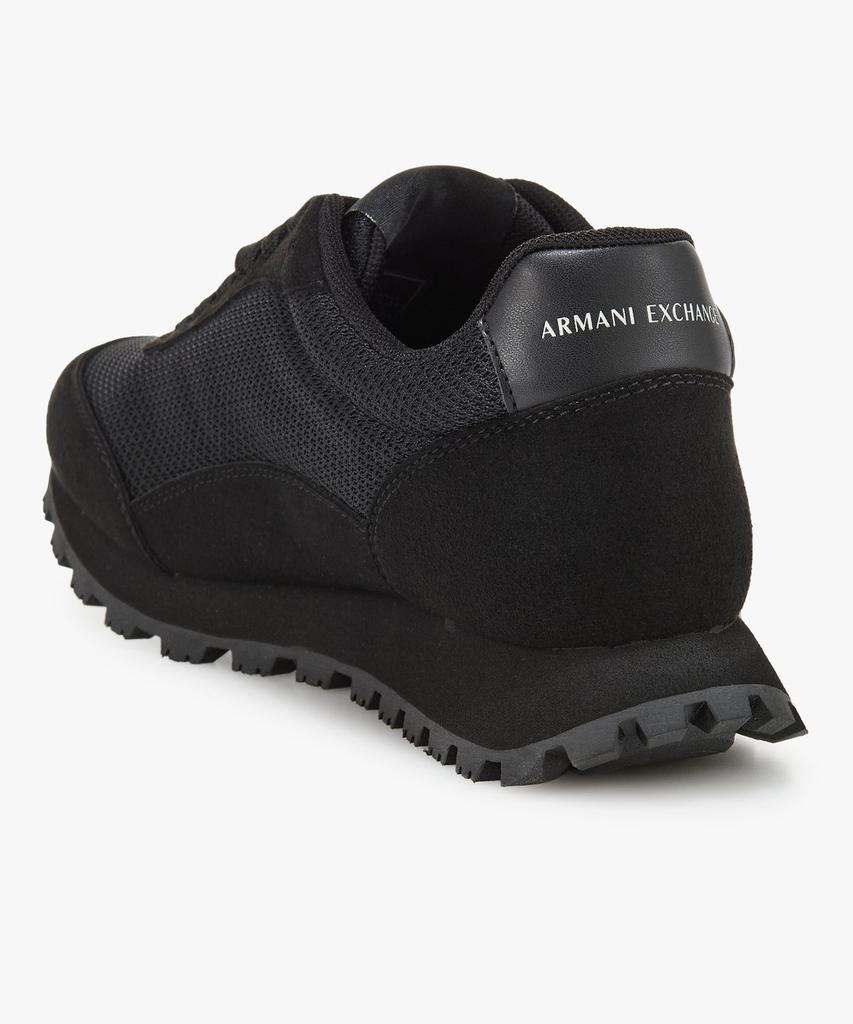 Женские сетчатые кроссовки Armani Exchange с тисненым логотипом _Черный_A425375506
