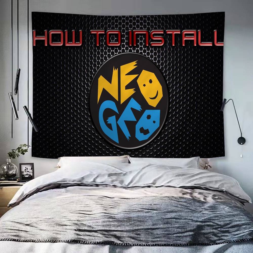 SSNK NNeogeo Neo Geo Printed Large Wall Tapestry Wall Hanging Decoration Household Decor Blanket