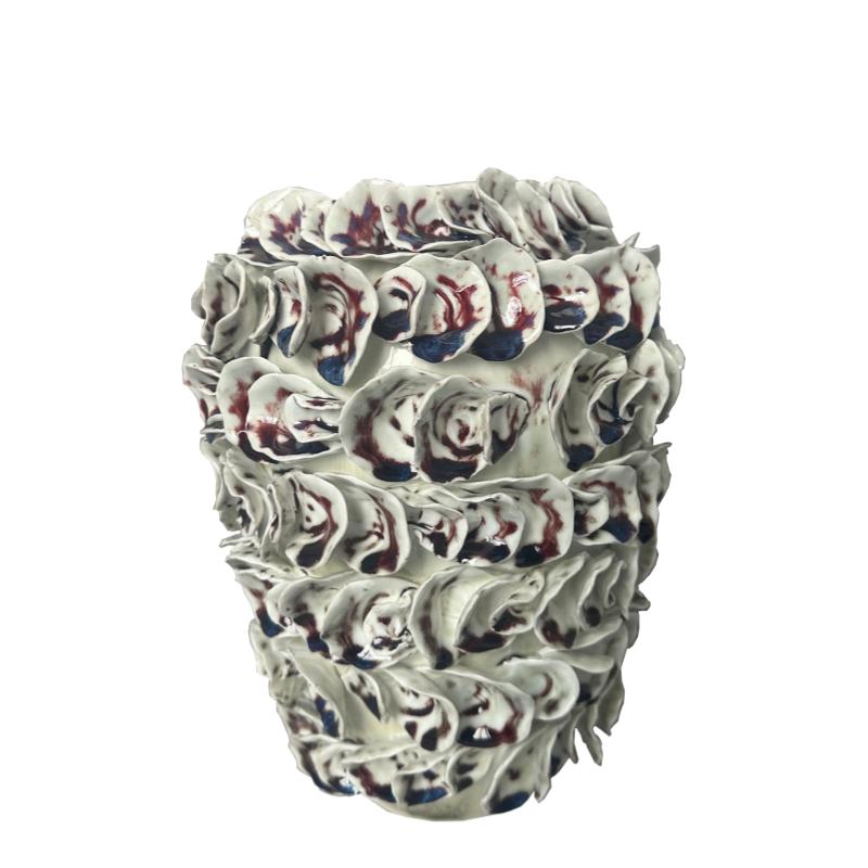 Керамическая ваза с неровно сложенным лепестком Бабочковая орхидея Ручная работа Керамическая бутылка Ваза для цветов Аксессуары для домашнего декора