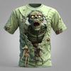 Хэллоуин Ужас Зомби 3D Мужской Полный Принт Круглый Вырез Короткий Рукав Уличный Стиль Повседневный Ужасная Вечеринка