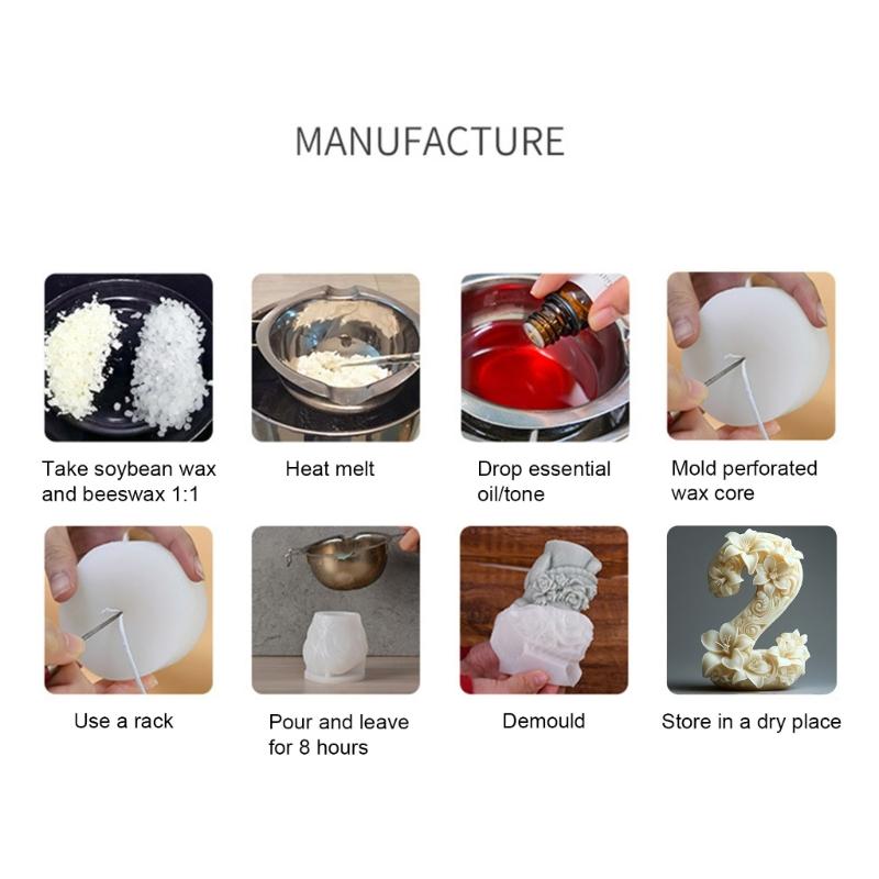 Силиконовые формы для свечей с цветами, силиконовые формы с цветами и цифрами для свечей, мыла, гипса, декора, эпоксидной смолы