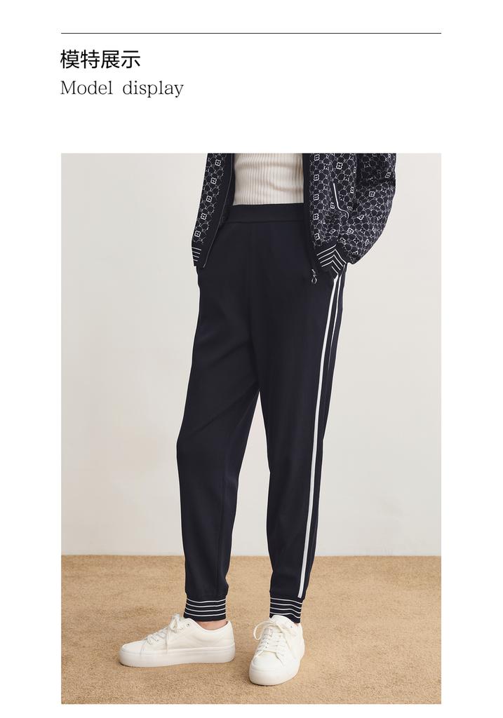 Same style casual contrasting pants for women in the mall, autumn JWDQ11115
