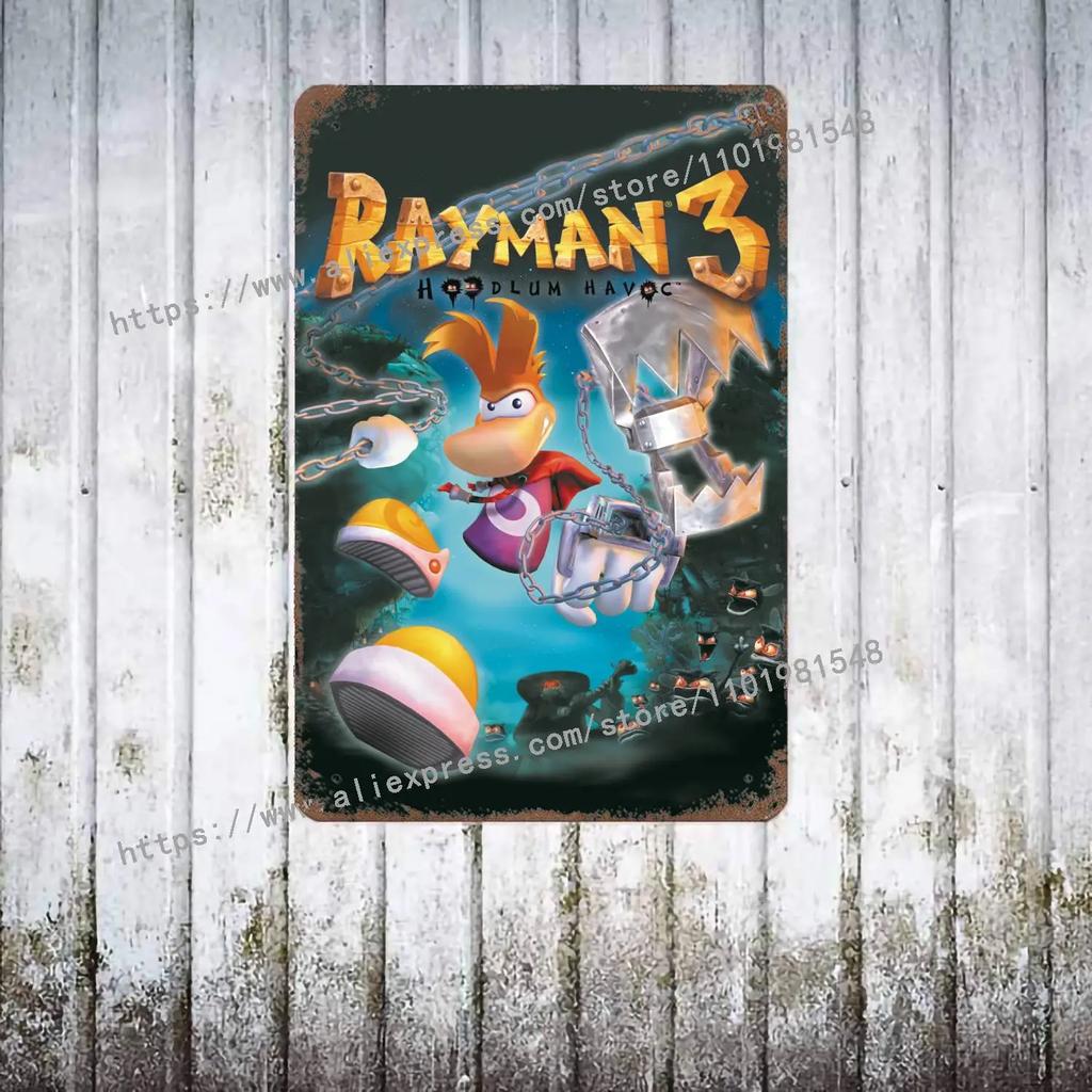 Rayman Legends Definitive Edition Постер Винтажная Жестяная Табличка Металлическая Табличка Декоративная Табличка для Паба Бара Мужской Пещеры Клуба Украшение Стен