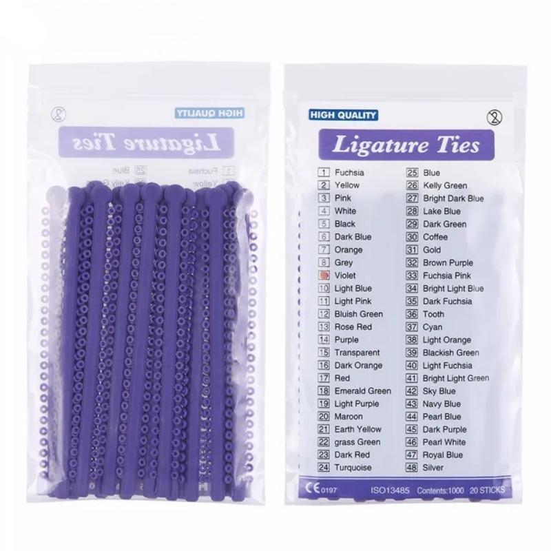 20 шт., стоматологические ортодонтические лигатуры, брекеты, эластичные резинки