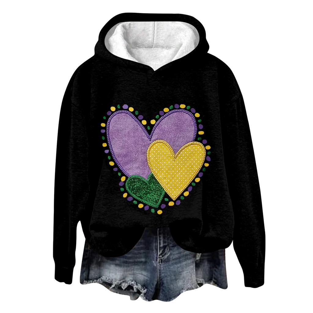 Женская модная повседневная толстовка с длинными рукавами и капюшоном с карнавальным принтом, толстовка с длинными рукавами и капюшоном