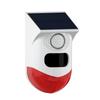 Solar Powered Infrared Alarm System Remote Control 120dB Sound for Home Security
