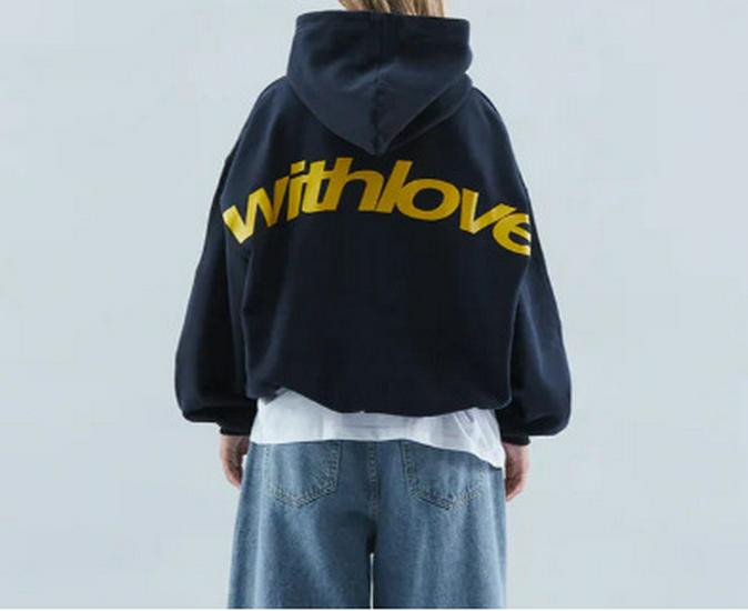 Women's Retro Hip Hop Pullover Hoodie - Printed Long Sleeve Sweatshirt for Spring/Autumn