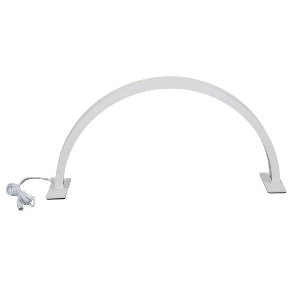 Half Moon Nail Desk Lamp 22 Inch 36W 2700K To 6500K Dimmable LED Half Moon Light for Skincare Live