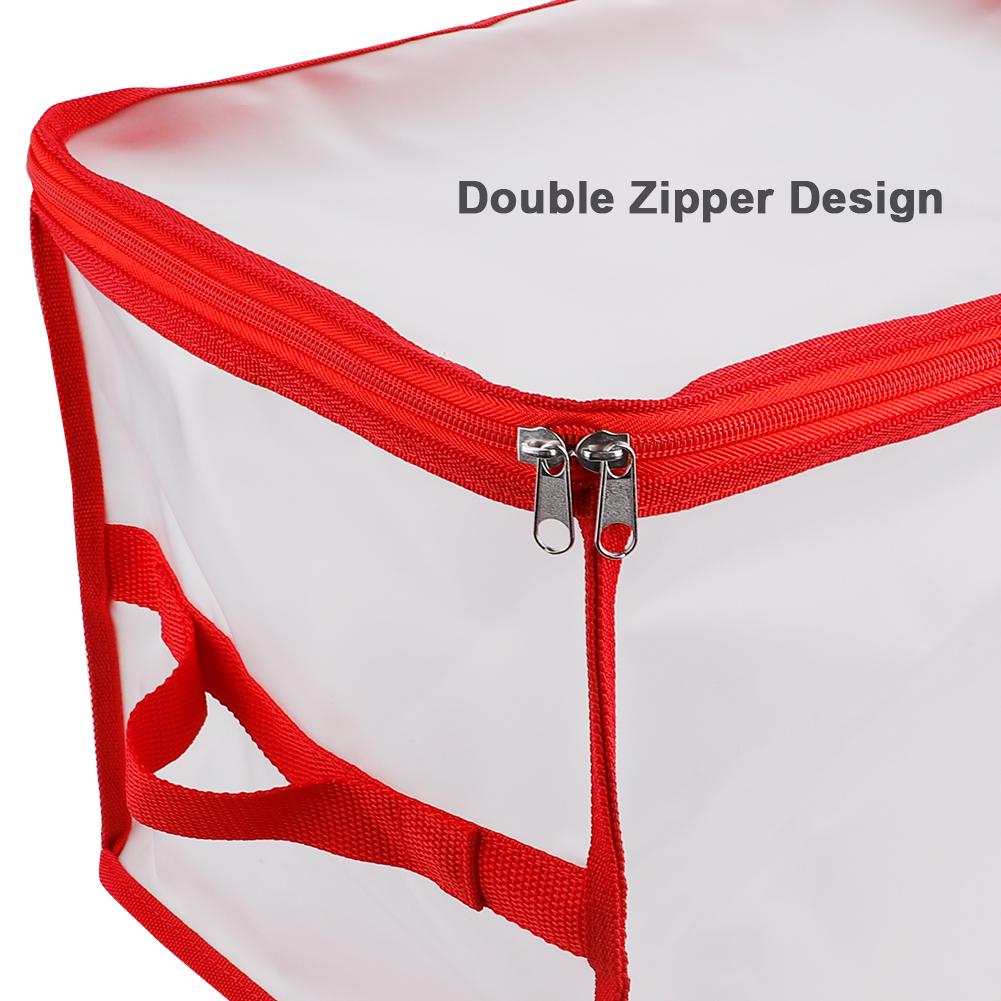 Transparent Christmas Storage Bag Convenient Collapsible Empty Storage Box for Christmas Light
