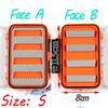 1PCS 2 Layer Fly Fishing Pocket Box Waterproof Case for Nymph Dry Wet Flies Trout Carp Salmon Fishing Fly Box S L