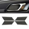 4Pcs Carbon Fiber Car Interior Door Handle Bowl Cover for Porsche Macan 2014-21