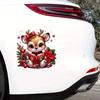 1pc Christmas Deer PVC Stickers, Cartoon Animal Fantasy,Self-Adhesive, Shiny, Suitable for Metal and Ceramic Surfaces,Reusable