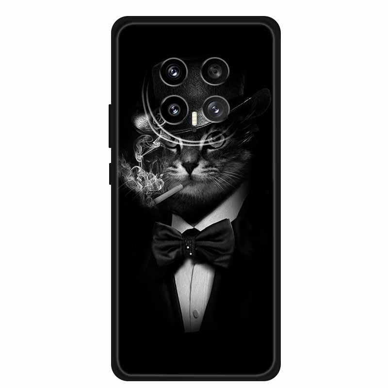 Чехол для телефона Honor Magic8 5G 2025 6,58" Тигр Лев Кошки Мягкий ТПУ Черная Силиконовая Задняя Крышка Для Honor Magic 8 Fundas Ударопрочный